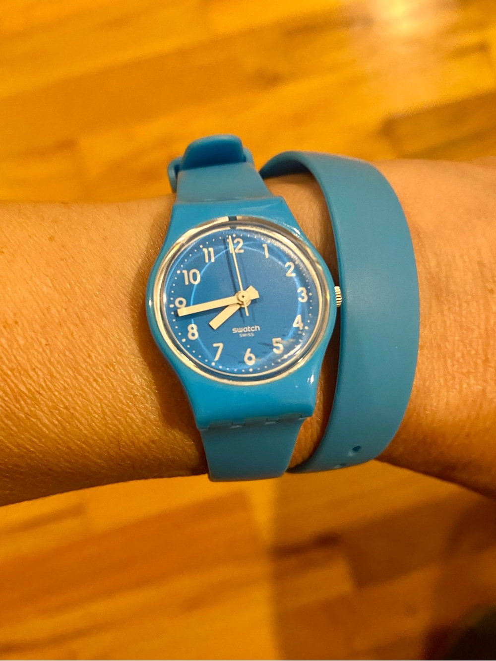 Womens’ SWATCH Double Wrap Quartz Watch